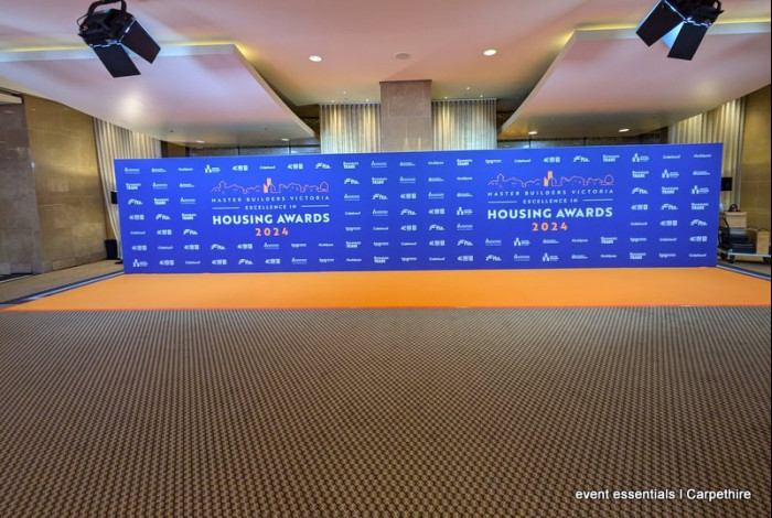 Delight your guests with a big beautiful fabric wall