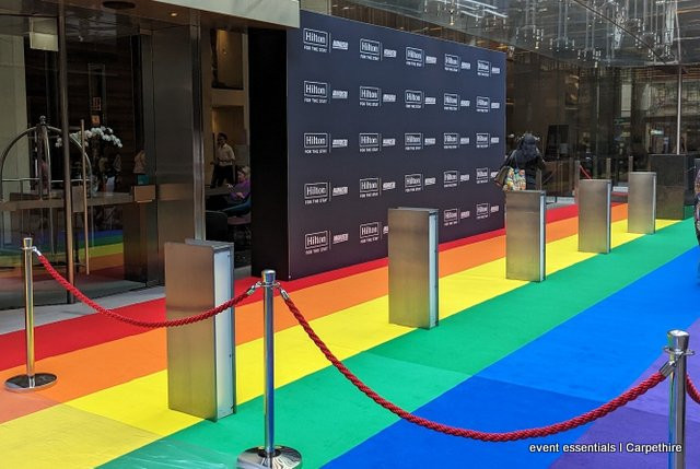 Wow that’s a BIG rainbow carpet!
