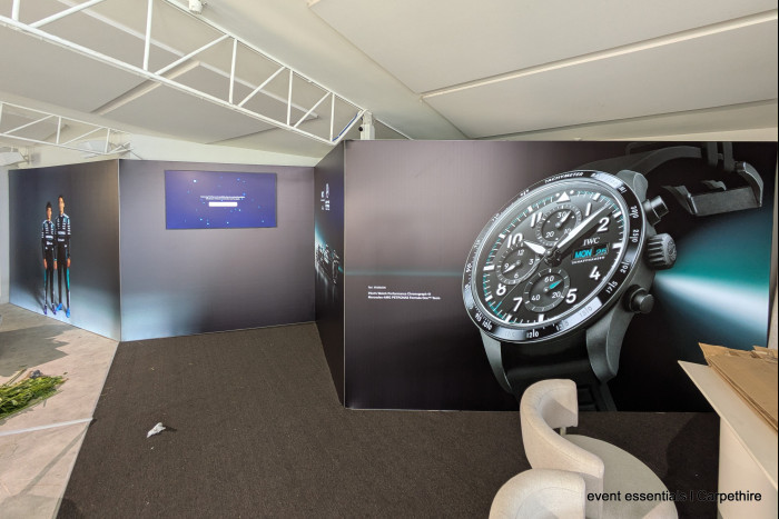 Angling for custom designed fabric walls with custom angles